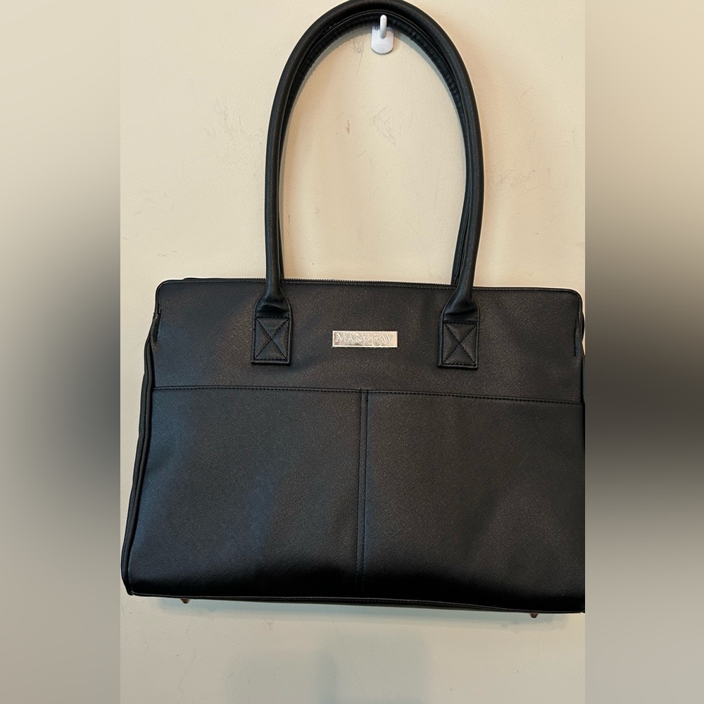MARY KAY ~ TRAVEL‎ TOTE ~ LARGE BLACK PURSE ~ STARTER KIT ~ CONSULTANT BAG ONLY